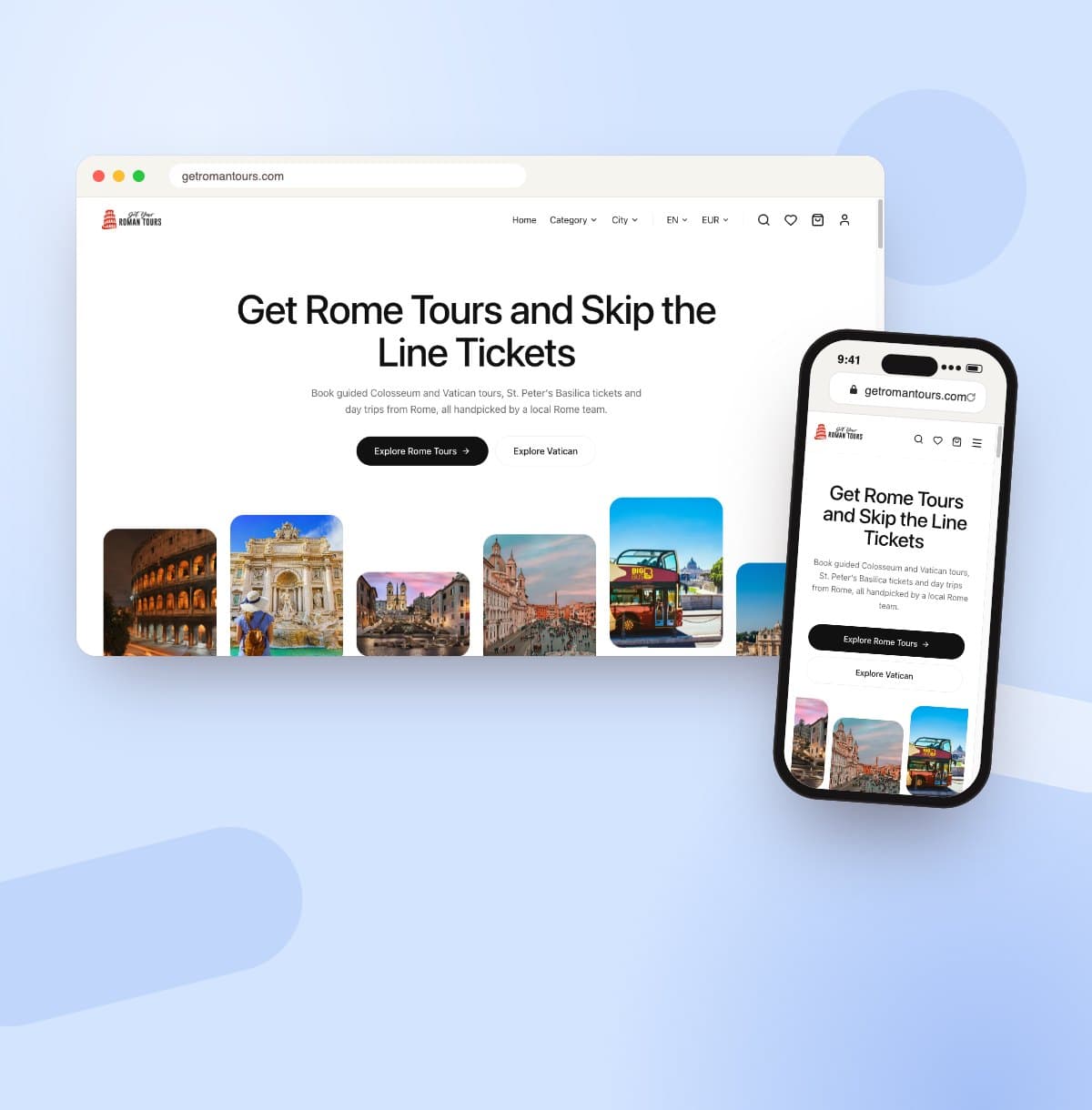 Get Your Roman Tours Tour Booking Platform